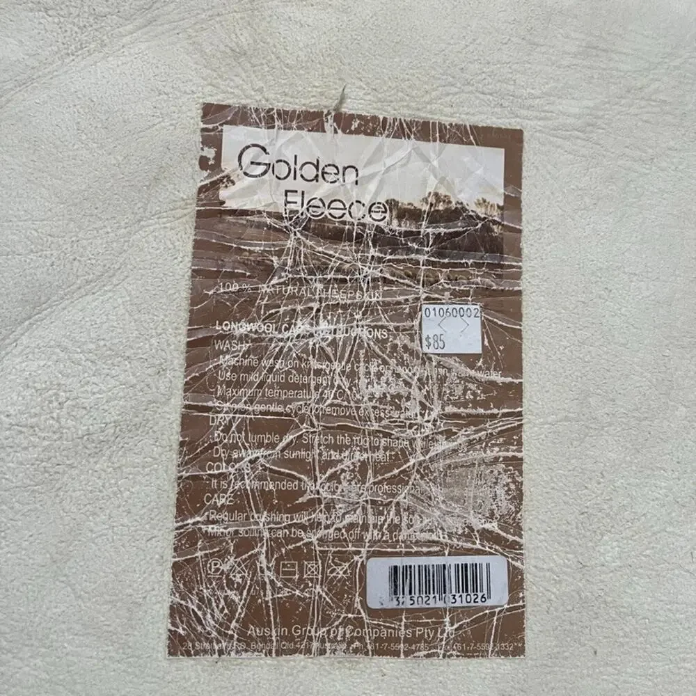 Golden Fleece Dark Brown Genuine Sheepskin Rug 36